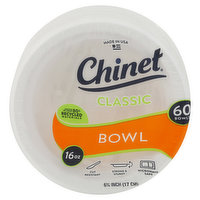 Chinet Bowls, 16 Ounce - 60 Each
