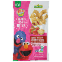 Earth's Best PB&J Bites, Organic, Peanut Butter & Strawberry Flavored, Sesame Street - 3 Ounce