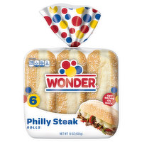 Wonder Rolls, Philly Steak - 6 Each