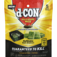 d-CON Bait Stations, Refillable - 1 Each 