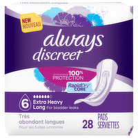 Always Pads, Extra Heavy Long 6 - 28 Each