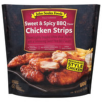 John Soules Foods Chicken Strips, Sweet & Spicy BBQ Flavor - 24 Ounce 