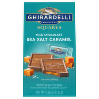 Ghirardelli Milk Chocolate, Sea Salt Caramel, Squares