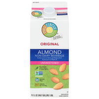 Full Circle Market Almond Beverage, Non-Dairy, Original, Unsweetened - 0.5 Gallon 