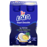 Lala Yogurt Smoothie, Pina Colada, 4 Pack