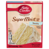 Betty Crocker Cake Mix, Vanilla - 15.25 Ounce 