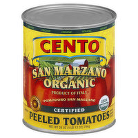 Cento Tomatoes, Organic, San Marzano, Whole Peeled - 28 Ounce 