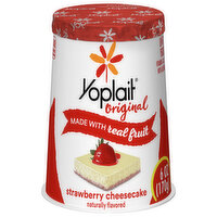 Yoplait Yogurt, Low Fat, Strawberry Cheesecake - 6 Ounce 