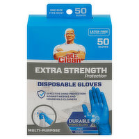 Mr. Clean Gloves, Disposable, Extra Strength Protection, Multi-Purpose, Latex-Free