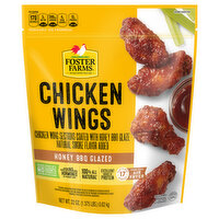 Foster Farms Chicken Wings, Honey BBQ Glazed - 22 Ounce 