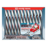 Hershey's Candy Canes, Chocolate Mint - 12 Each 