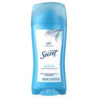 Secret Antiperspirant/Deodorant, Unscented, 24 HR, Invisible Solid - 2.6 Ounce 