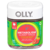 Olly Metabolism, Gummy Rings, Snappy Apple - 30 Each 