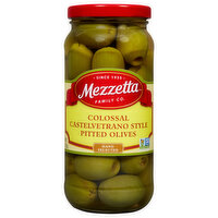 Mezzetta Olives, Colossal Castelvetrano Style, Pitted - 8 Ounce 