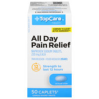 TopCare All Day Pain Relief, 220 mg, Caplets - 50 Each 