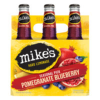 Mike's Malt Beverage, Premium, Hard Lemonade, Pomegranate Blueberry - 6 Each 
