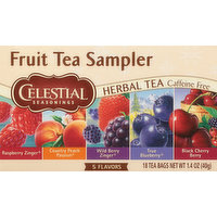Celestial Seasonings Herbal Tea, Caffeine Free, Fruit Tea Sampler, Tea Bags - 18 Each 