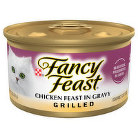 Fancy Feast Cat Food, Gourmet, Grilled Chicken Feast in Gravy - 3 Ounce 