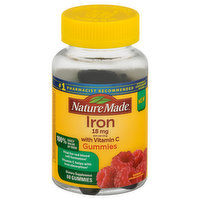 Nature Made Iron, 18 mg, Gummies, Raspberry - 60 Each