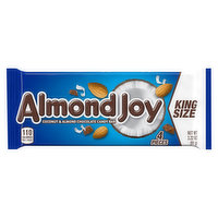 Almond Joy Candy Bar, Coconut & Almond Chocolate, King Size - 4 Each
