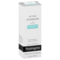 Neutrogena Facial Moisturizer with Sun Protection, Oil-Free Moisture, Broad Spectrum SPF 15 - 4 Ounce
