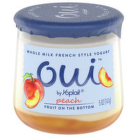 Oui Yogurt, Peach, Fruit on the Bottom