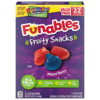 Funables Fruity Snacks, Mixed Berry, Value Pack - 22 Each 