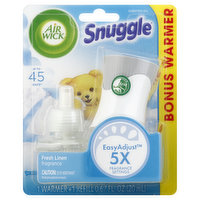Air Wick Scented Oil, Warmer & Refill, Fresh Linen Fragrance - 1 Each