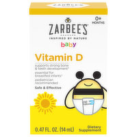 Zarbee's Vitamin D, Supplement, Baby - 0.47 Ounce 