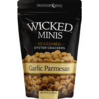 Wicked Oyster Crackers, Seasoned, Garlic Parmesan - 6 Ounce 