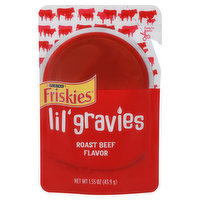 Friskies Cat Food, Roast Beef Flavor, Lil' Gravies - 1.55 Ounce 