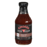 Kinder's BBQ Sauce, Zero Sugar, Roasted Garlic - 17.5 Ounce 