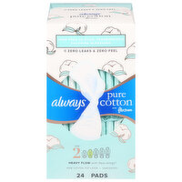 Always Pads, Heavy Flow, Size 2, Unscented - 24 Each 