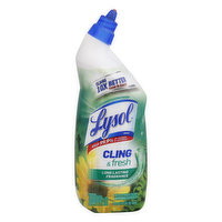 Lysol Toilet Bowl Cleaner, Cling & Fresh, Forest Rain Scent - 24 Ounce