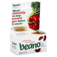 Beano Food Enzyme, Tablets - 30 Each