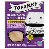 Tofurky Deli Slices, Plant-Based, Peppered - 5.5 Ounce 