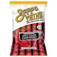 Zapp's Potato Chips, Thin & Crispy, New Orleans Style, Spicy Cajun Crawtators - 8 Ounce 