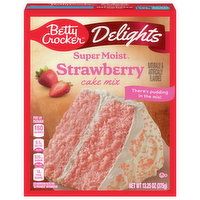 Betty Crocker Cake Mix, Strawberry, Delights - 13.25 Ounce