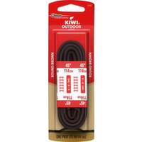 Kiwi Outdoor Laces, Round Brown, 45 Inch - 1 Each 