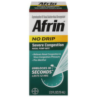 Afrin Nasal Pump Mist, Severe Congestion, No Drip - 0.5 Fluid ounce 