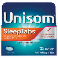 Unisom Nighttime Sleep-Aid, 25 mg, Tablets - 32 Each 