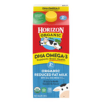 Horizon Organic 2% Reduced Fat DHA Omega-3 Organic Whole Milk - 0.5 Gallon
