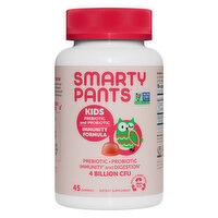 SmartyPants Prebiotic and Probiotic, Immunity Formula, Kids, Gummies - 45 Each 