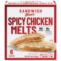 Sandwich Bros. Pita Snack Sandwiches, Spicy Chicken Melts