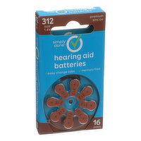 Simply Done 312 Size 1.4V Hearing Aid Batteries - 16 Each 