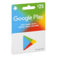Google Play Gift Card, $25 - 1 Each