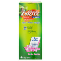 Children's Zyrtec Allergy, Bubble Gum Syrup - 4 Fluid ounce