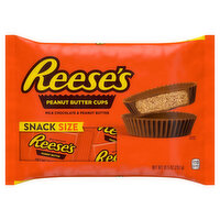 Reese's Peanut Butter Cups, Milk Chocolate & Peanut Butter, Snack Size