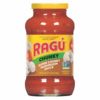 Ragu Mushroom Sauce, Chunky, Super Chunky - 24 Ounce 