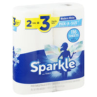 Sparkle Paper Towels, Pick-A-Size, Modern White, 2-Ply - 2 Each 